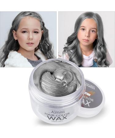 Hair Color Wax Magic Master Keratin Instant Hair Wax Styling Pomades Temporary Hair Dye for Men and Women Party Festival 3.4 fl Oz(Grey) - Buy Online on GoSupps.com
