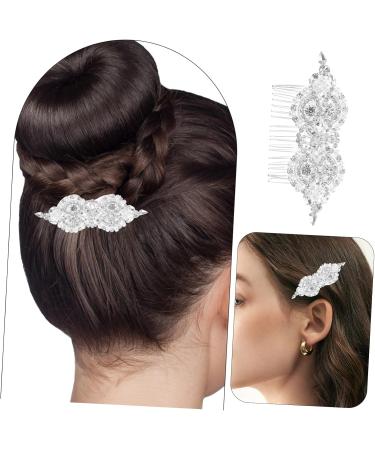 GLSTOY Pearl Comb Girl Headpiece Flower Hair Accessories Rhinestone Hair Comb Hair Accessories for Women Bride Hairpin Decorative Hair Combs Rhinestone Side Comb Bridal Hair Comb - Buy Online on GoSupps.com