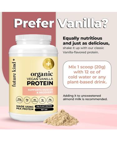 Future Kind Vegan Protein Powder Chocolate - Sugar-Free Dairy-Free Plant Protein for Lean Muscle (34 Servings - Buy Online on GoSupps.com
