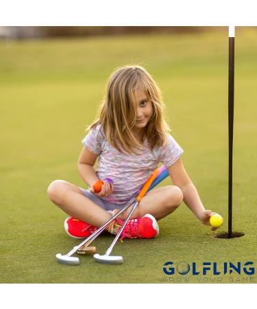 Golfling Kids Putter Set - Junior Golf Putter for Ages 3-8 - Two Way Putter with Balls - 25.0 Inches - Silver/Blue - Buy Online on GoSupps.com