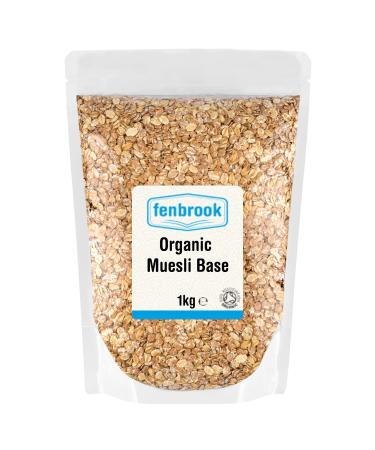 Fenbrook Organic Muesli Base 1kg (Oatflakes Barley Flakes Wheat Flakes) Certified Organic Organic - Buy Online on GoSupps.com
