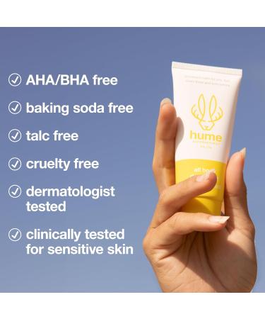 Hume Supernatural Invisible Whole Body Deo Balm - Full Body Protection - Aluminum Free No Baking Soda - Anti-Chafing Odor Control - Clinically Tested on Sensitive Skin (Coconut Coast 3-Pack) - Buy Online on GoSupps.com