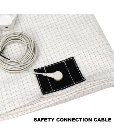 Grounding Mat & Bed Sheet for Better Sleep | Conductive Earthing Mat with EU Cable (68x132cm) - Buy Online on GoSupps.com