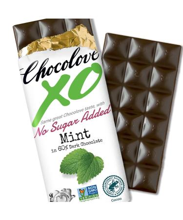 Chocolove XO Mint 60% Dark Chocolate Bar - 3.2 oz (90 g) - Premium Indulgence - Buy Online on GoSupps.com