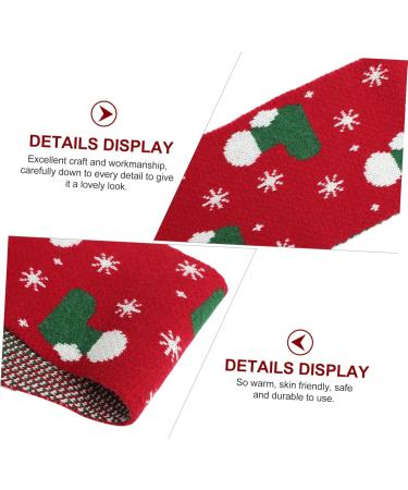 Amosfun Christmas Scarf Gifts for Children - 124x19cm Holiday Cloth Featuring Miss Christmas Tree & Hirsch - Buy Online on GoSupps.com