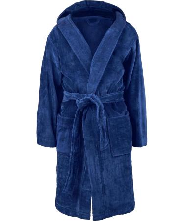Personalized Children's Bathrobe - Yoursurprise Soft White Robe with Embroidered Name - Size 122-128 Blue - Buy Online on GoSupps.com