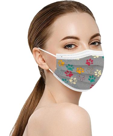 Winfer Disposable 3-Layer Mouth & Nose Protection - 50/100 Colorful Adult Bandanas | Breathable Scarves for Men & Women - Buy Online on GoSupps.com
