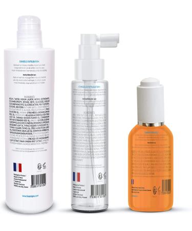 LISSARA - Anti Hair Loss Treatment with Natural Active Ingredients Stimulates Hair Growth Shampoo 200 ml Lotion 100 ml Serum 50 ml Sulphate-free and Paraben-free - MADE IN FRANCE - Buy Online on GoSupps.com