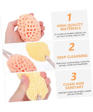 Ipetboom 6 Pcs Bath Ball - Exfoliating Facial & Body Scrubber Sponge Set | Hydrophilic Polyurethane Konjac & Seaweed for Deep Cleaning - Buy Online on GoSupps.com