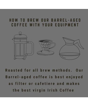 Brady's Irish Barrel Aged Whole Bean Coffee - 180g Hand Roasted Perfect After-Dinner Coffee - Vegan Alcohol-Free Gluten-Free Speciality Coffee - Christmas Birthday & Father's Day GIft - Buy Online on GoSupps.com