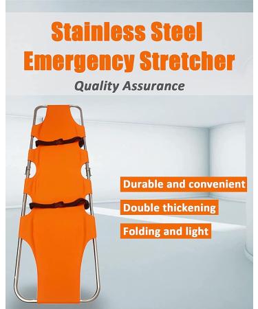 Multifunction Foldable Stretcher Stainless Steel Simple Cloth Stretcher Patient First Aid Stretcher Flat Transport Stretcher for Ambulance - Buy Online on GoSupps.com