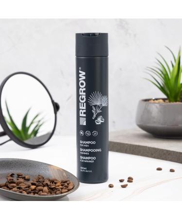 Shampooing Regrow pour hommes : cheveux plus pais et plus forts nettoie le cuir chevelu et contribue r duire la chute et l affinement des cheveux. Sans sulfates ni parab nes. 300 ml - Buy Online on GoSupps.com
