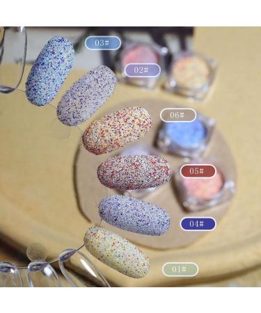 Hot Manicure DIY Nail Art Decoration Sand Pigment Woolen Nails Powder Glitter Dust Knit Weave Design(01) Style01 - Buy Online on GoSupps.com
