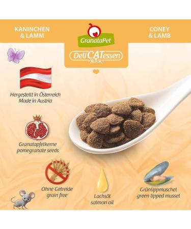 Granapet Delicatessen Rabbit & Lamb Dry Cat Food | Grain-Free Sugar-Free | 300g - Tasty Adult Feed - Buy Online on GoSupps.com