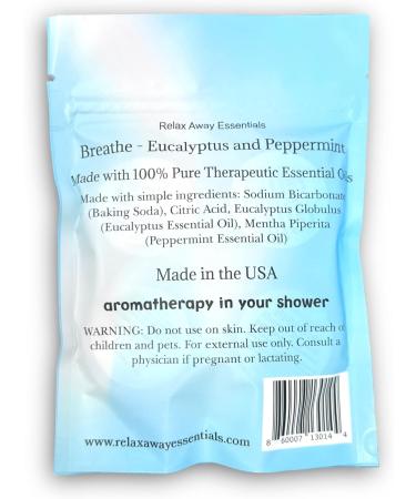 Breathe Shower Steamers 6 Pack - 100% Essential Oils | Relaxing Aromatherapy - Buy Online on GoSupps.com