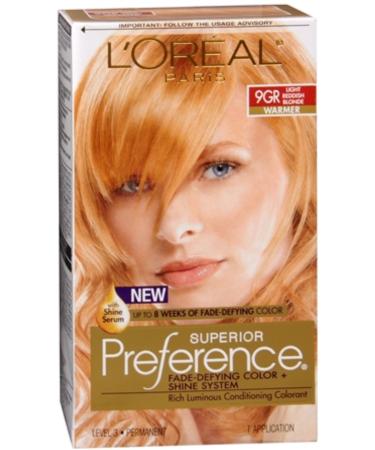 L'Oreal Superior Preference - 9GR Light Reddish Blonde (Warmer) 1 Each (Pack of 3)