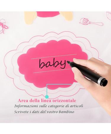 Pack of 12 Pink Newborn Hospital Bags - Transparent Closure Bags (38 x 25 cm) | Perfect Gifts for Newborns - International Shipping Available - Buy Online on GoSupps.com