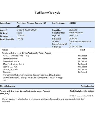 Gesundgeist Cistanche Tubulosa Extract 1200mg - Pack of 1 -  60 Capsules - Buy Online on GoSupps.com