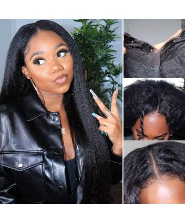 UNICE Kinky Straight V-Part Human Hair Wig - No Leave Out, Glueless & Beginner Friendly - Buy Online on GoSupps.com