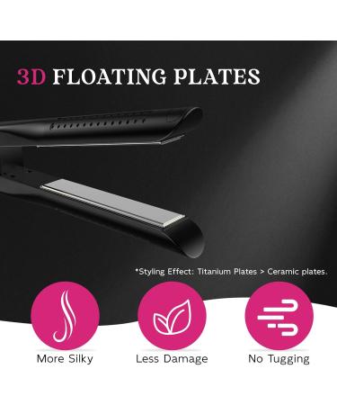 SKIMI Airflow Styler Curling Iron & Titanium Flat Iron - Professional 2-in-1 Hair Straightener & Curler 5 Temperatures Dual Voltage (Silver) - International Shipping Available - Buy Online on GoSupps.com