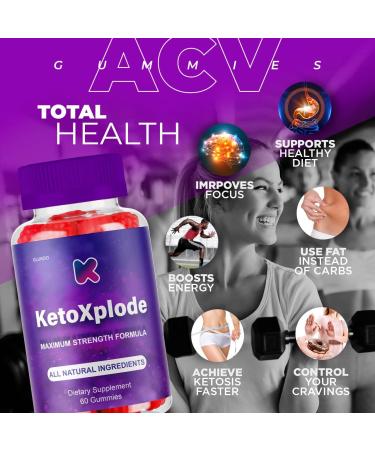 KetoXplode Gummies - ACV Infused Advanced Keto Supplement for 30 Days - Buy Online on GoSupps.com