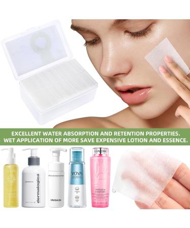100% Vegetable Fiber Cotton Pads - Hypoallergenic Lint-Free Makeup Remover Squares (1100 Count - Buy Online on GoSupps.com