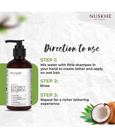 Nuskhe by Pa ras Deep Root Conditioning Combo - Coconut Shampoo & Conditioner Set with Coconut Oil Avocado Oil & Keratin - 200 ml Each - Best for Healthy Hair - Buy Online on GoSupps.com