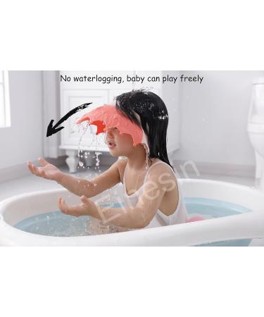 Adjustable Baby Shower Hood - Child Protection Shampoo Visor for Eyes Ears & Face - Pink & Red (2 Pack) - Buy Online on GoSupps.com