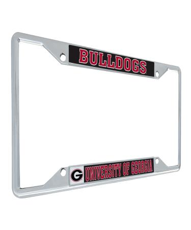 University of Georgia Bulldogs UGA Dawgs Metal License Plate Frame for Front or Back of Car Officially Licensed (Mascot)