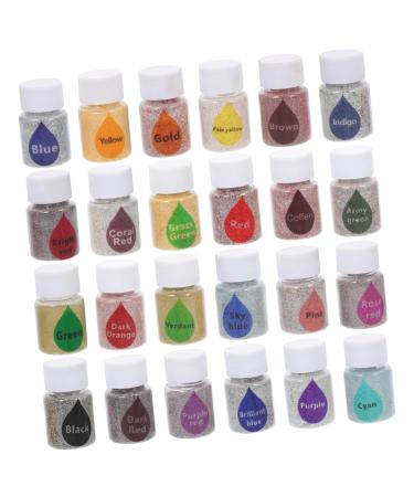 Lurrose Textiles Dying Supplies 24pcs Tie Dye Powder Child Color Powder Refill Small Tools DIY Tie-dye Pigment