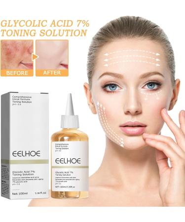 100ml Glycolic Acid 7% Toning Resurfacing Solution Glycolic Acid Toner Hydrating Toning Solution Glycolic Acid 7% Toning Solution Glycolic Acid Serum Face Serum for Women Glycolic Acid Peel for Acne - Buy Online on GoSupps.com