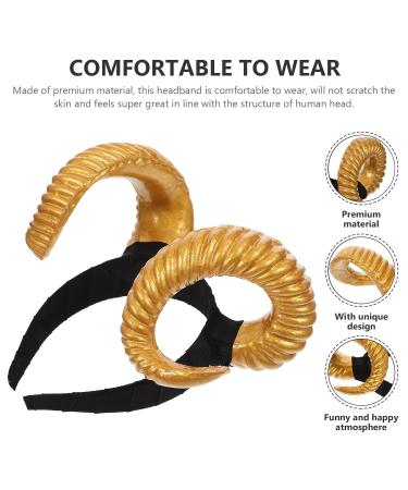 Amosfun Bull Headband - Animal Horn Headdress for Festivals & Parties | Dress Up Costume Accessory - Buy Online on GoSupps.com