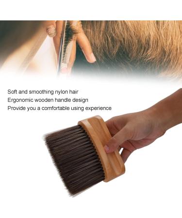 Professional Barber Neck Duster Brush Soft Nylon Hair Wodden Handle Hair Sweeping Brush Comfortable Grip Barber Accessories Suitable for Barbers Hair Stylist - Buy Online on GoSupps.com