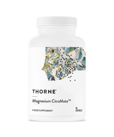 Thorne Magnesium CitraMate Magnesium Supplement with Citrate Malate - For Heart Skeletal Muscle Heart & Pulmonary Function Bone Density - 90 Capsules