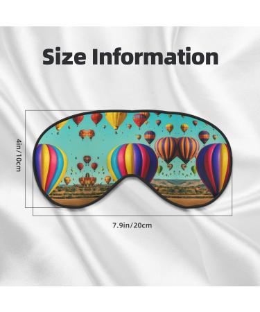 Buy Lavender Hot Air Balloon Print Unisex Sleeping Eye Mask - Soft Comfortable & Light-Blocking - Perfect for Travel | International Shipping Available - Buy Online on GoSupps.com