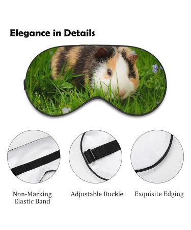 Cute Guinea Pig Pattern Sleep Mask | Adjustable Strap | Night Blindfold for Women Men | Perfect for Yoga, Travel, Nap - Buy Online on GoSupps.com