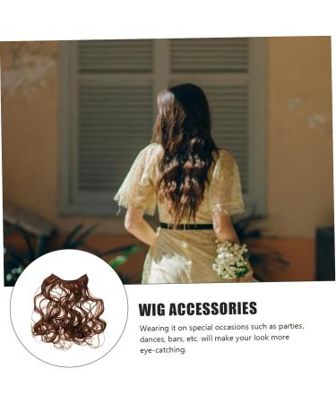 HAPINARY Wavy Hair Extensions Hair Clips for Curly Hair Crown Bows for Girls Ponytail Evil Eye for Car Curly Hair Wigs Straight Human Hair Wig High Temperature Wire Extend Curls 66x26x0.8cm Light Brown - Buy Online on GoSupps.com