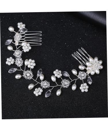 FRCOLOR Set of 2 Bridal Headpieces Hair Accessories Hair Clips Hair Pins Combs Hairdressing Comb Bridal Wedding Hair Comb Hair Combs Side Hair Comb Tiara Bridal Comb Headpiece Hairpin - Buy Online on GoSupps.com