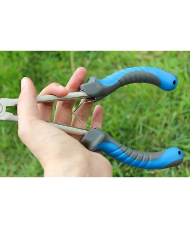 JC 11 Long Nose Fishing Pliers | Stainless Steel Hook Remover Tool with Spring-Assisted Handle - Buy Online on GoSupps.com