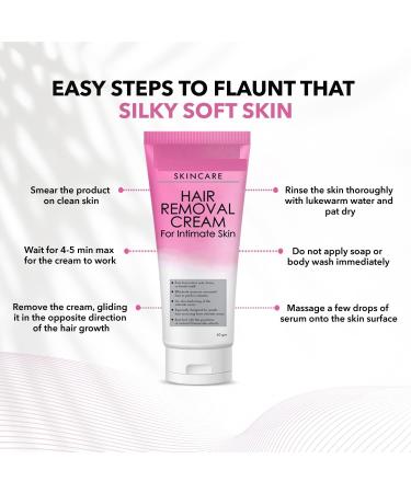 Hair Removal Cream for Intimate Skin women 60gm with After Wax Soothing Serum with Vitamin C 30gm - Buy Online on GoSupps.com