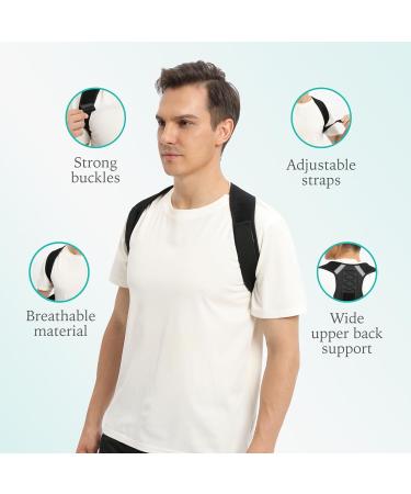 Posture Corrector - Adjustable Back & Shoulder Brace for Pain Relief | Improve Posture & Muscle Memory - Buy Online on GoSupps.com