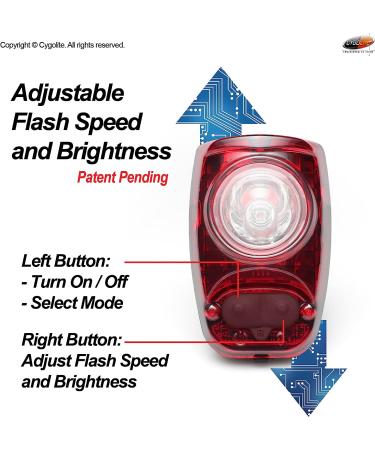 Cygolite Hotshot SL 50 Lumen Bike Tail Light - USB Rechargeable, 6 Modes, Compact Design - Ideal for Busy Roads - Buy Online on GoSupps.com