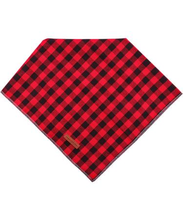 Unique Style Paws Dog Collar - Washable Cotton Neck Triangle for Small Medium & Large Dogs & Cats - Black/Red (1 Pack) - Buy Online on GoSupps.com