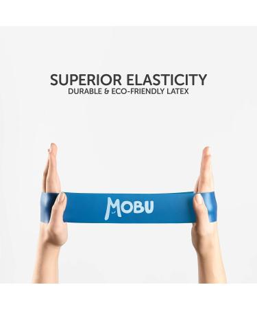 MOBU Resistance Bands Set - 5 Skin-Friendly Exercise Bands for Gym & Home Workout - 5 Resistance Levels for Strength Training - Green Blue Yellow Red Black - Buy Online on GoSupps.com