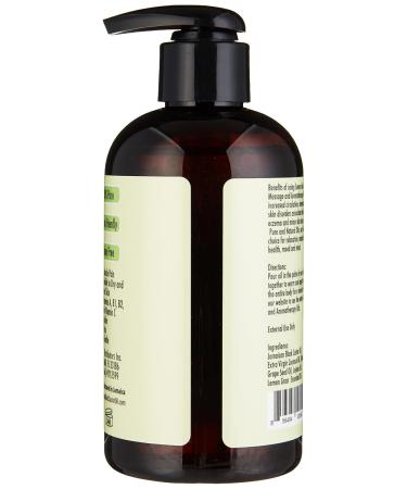 Sunny Isle Lemon Grass Massage Oil - 8oz Aromatherapy Blend for Relaxation & Wellness - Buy Online on GoSupps.com
