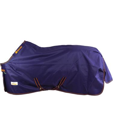 Marengos by Bucas 1200D Irish Turnout Blanket | Waterproof Rain & Transition Ceiling | Blue/Orange 125cm | Durable Outdoor Horse Cover - Buy Online on GoSupps.com