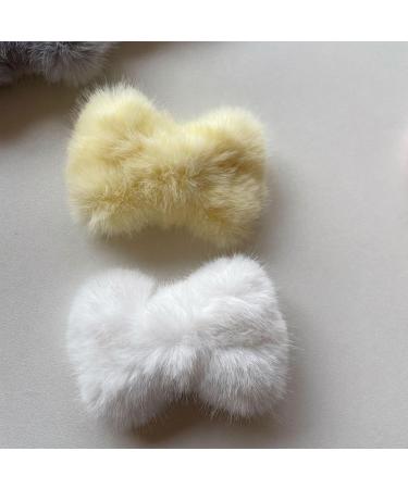 Maillard Look Hair Clip For Hot Girls Cute Bowknot Hair Barrettes Plush Ponytail Bangs Hair Clip For Teens Girls Festival Hair Barrettes For Daily Life Large Lovely Hair Barrettes For Woman Hair - Buy Online on GoSupps.com