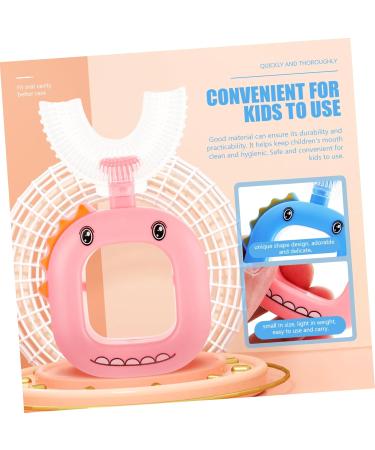 Tovinanna 4-Piece U-Shaped Cartoon Toothbrush Set for Kids | Delightful Manual Children's Toothbrushes & Accessories - Buy Online on GoSupps.com