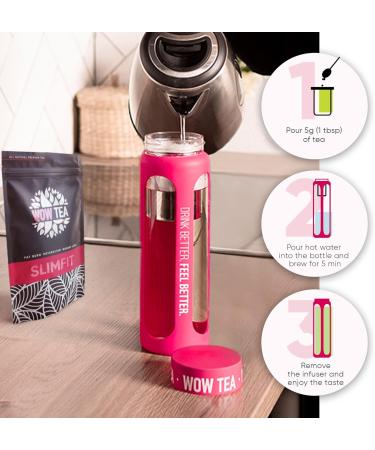 WOW TEA: Biofit Active - Th SlimFit et bien- tre + thermos - Rose - Buy Online on GoSupps.com