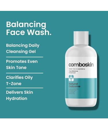 Combination Skin True Balance Facial Cleanser | Green Tea & Acai Berry Face Wash for Men & Women | Cruelty-Free Cleansing Gel | 8 oz - Buy Online on GoSupps.com